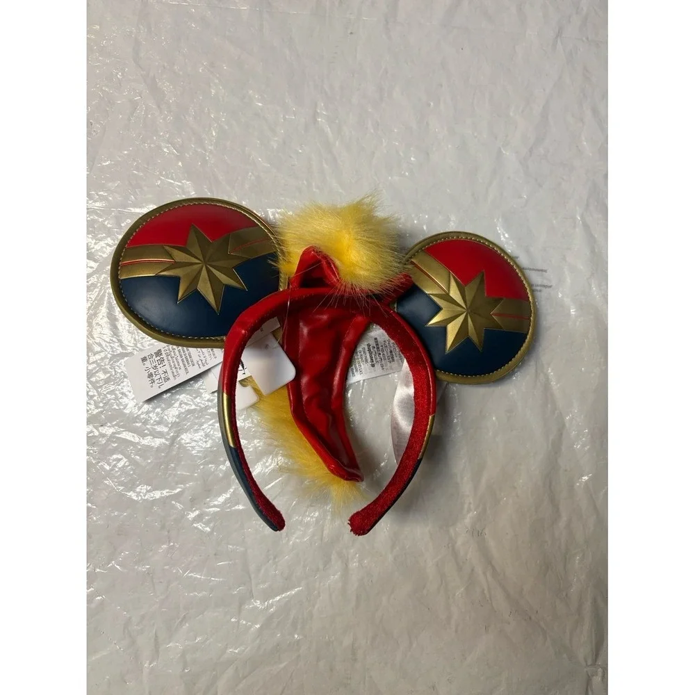 Disney‎ Parks Captain Marvel Mickey Minnie Mohawk Ears Headband